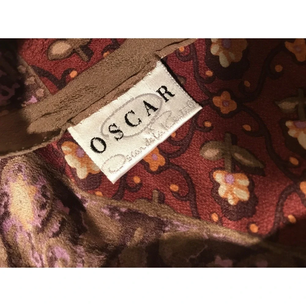 Oscar de la Renta Women's Scarf 100% silk floral Print #534